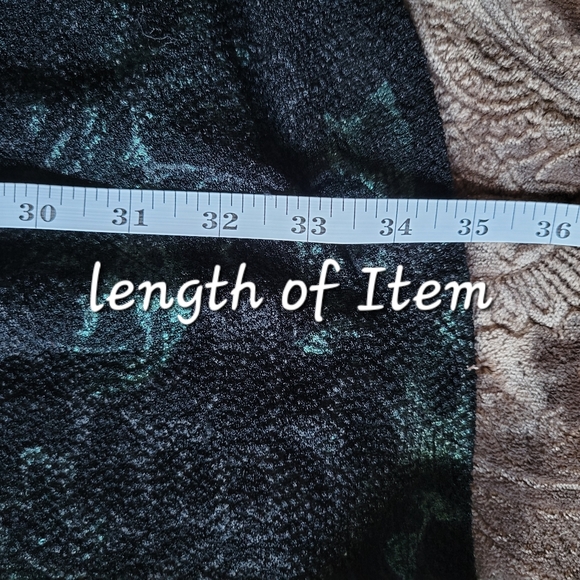 Pyramid Collection Long Sleeve Floral Abstract Boho Dress Size 1X - Picture 9 of 14